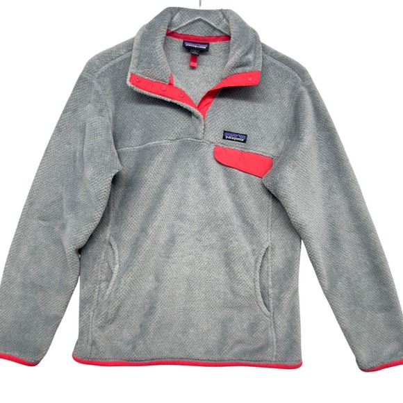 Patagonia Tops - Patagonia Womens L Fleece Re-Tool Snap-T Pullover Jacket Gray Style # 25442